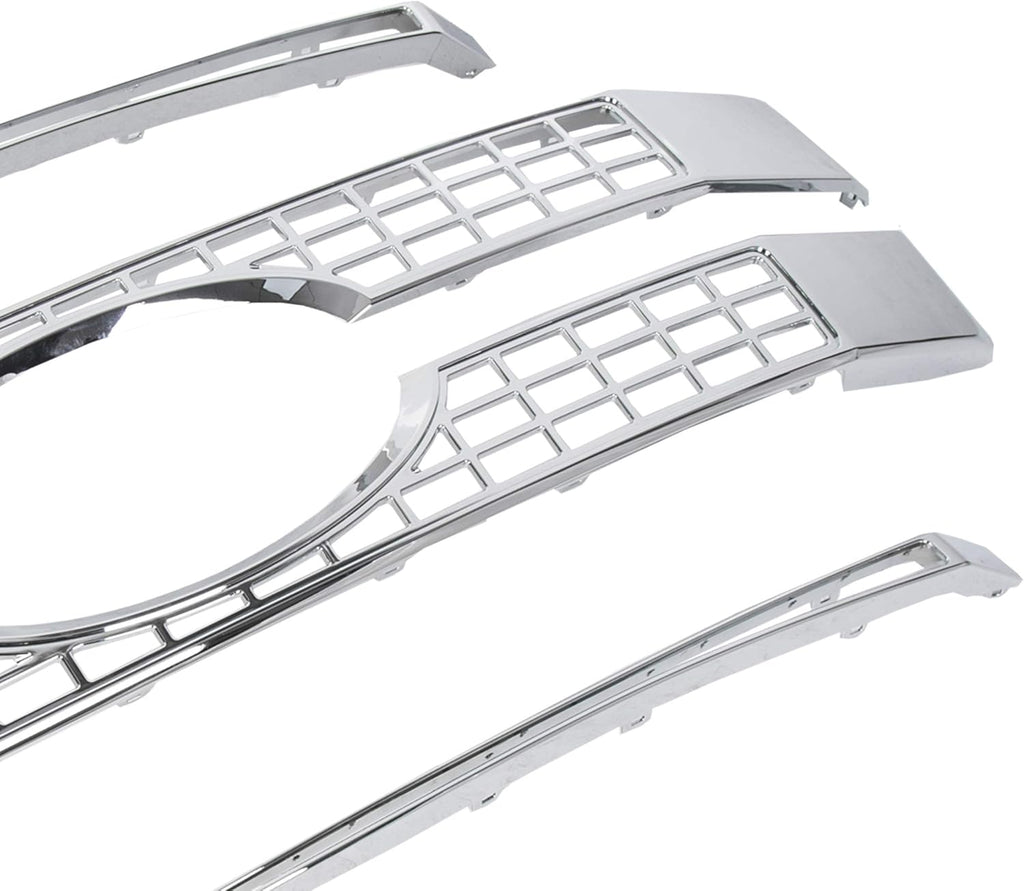 Chrome Front Hood Bumper Grille 4PCS J8184