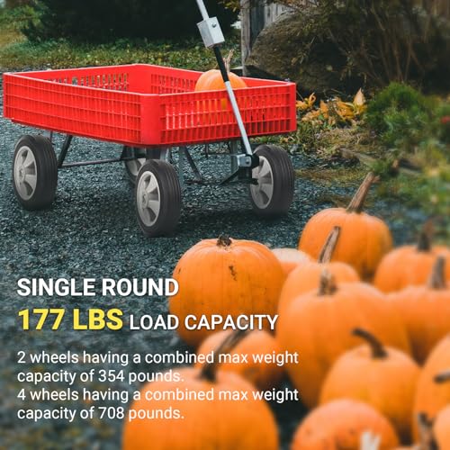 8" x 2" Flat Free Solid Rubber Tire and Wheel with 2" Offset Hub H841