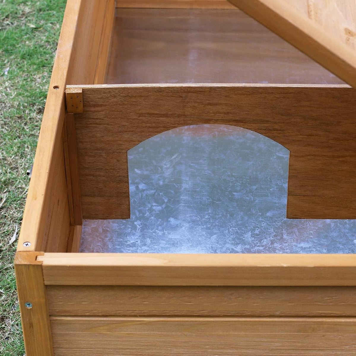Wooden Tortoise House with Removable Bottom Y301277