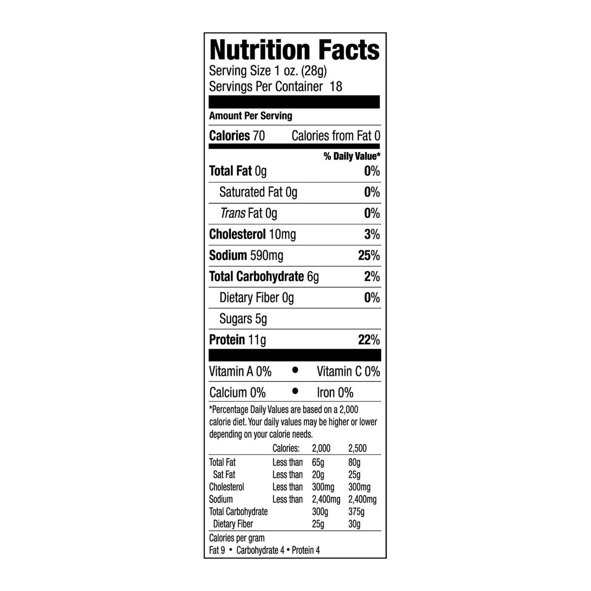 Peppered Beef Jerky (18 Ounce) W642