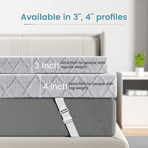 3 Inch Firm Memory Foam Mattress Topper Twin Size K231075