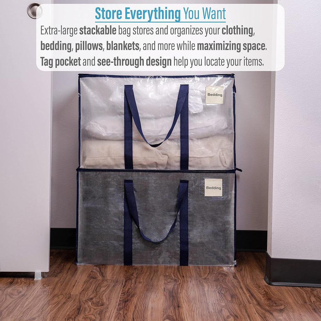 12 Pack Heavy-Duty Moving Bag with Backpack Straps and Label Pocket H788848