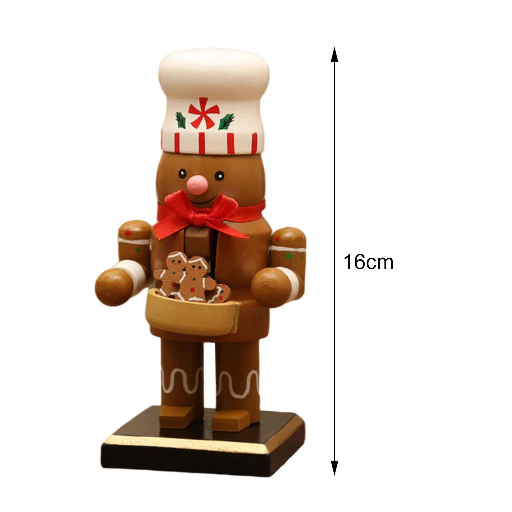 16cm Nutcracker Puppet Gingerbread Man Decor P7784