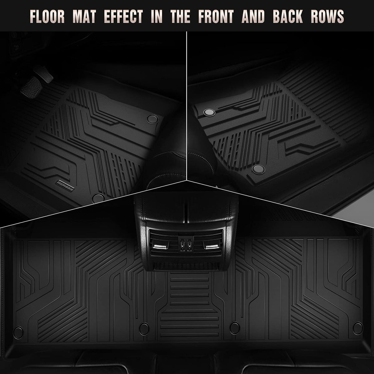 All Weather Front & Rear Row Car Floor Mats Z398651