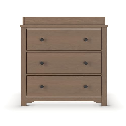 3 Drawer Dresser with Removable Changing Table Topper (Cool Gray) C127662