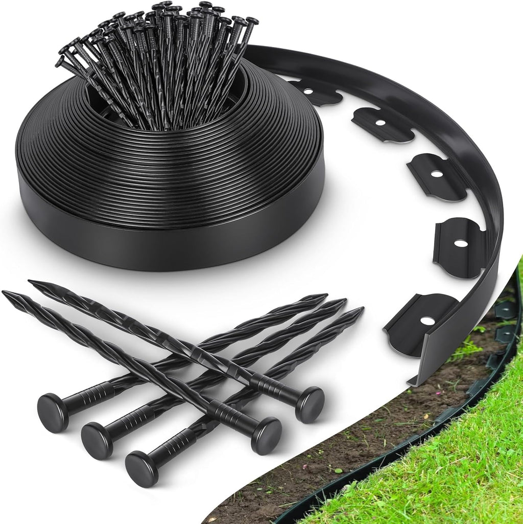 33FT No Dig Landscape Edging Border Kit with 40 Spikes A286628