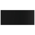 Gloss Black 8 Shelves Floating Bookcase T350805