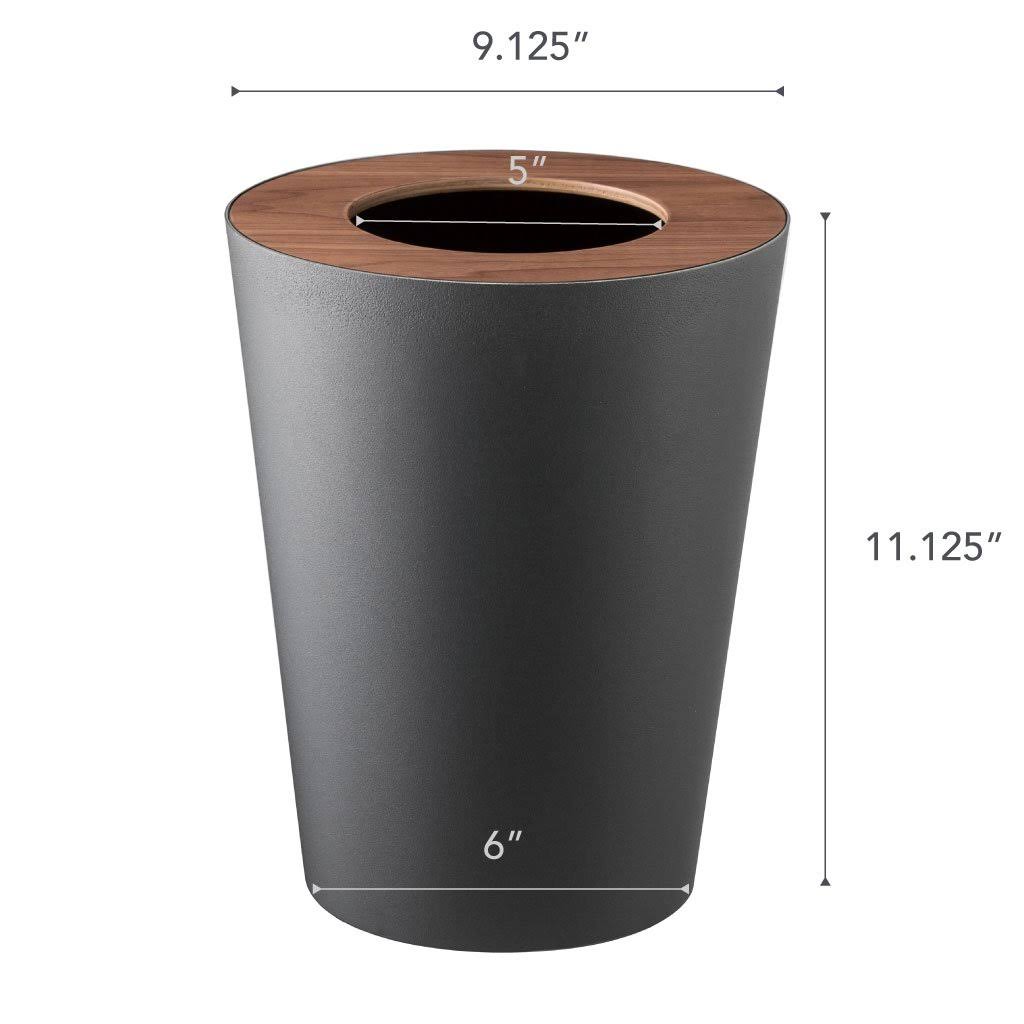 White Round Trash Can B188