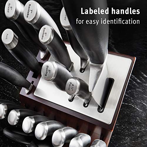 20-Piece Black Knife Block Set B322078