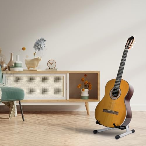 Hardwood Black Foldable Guitar Stand I92216