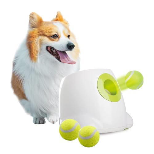 Automatic Ball Launcher for Dogs, includes 3pcs Tennis Balls Y860345