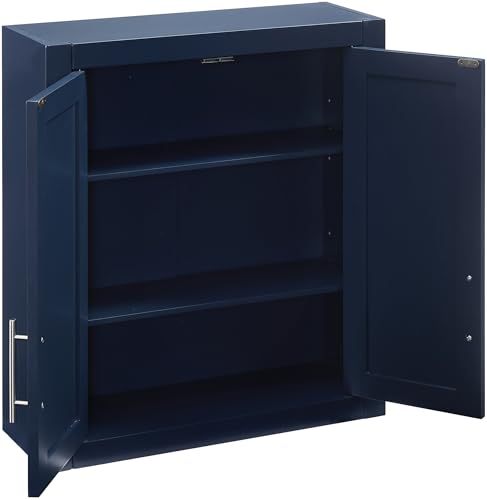 White Wall Mounted Bathroom Storage Medicine Cabinet with Shelves F655