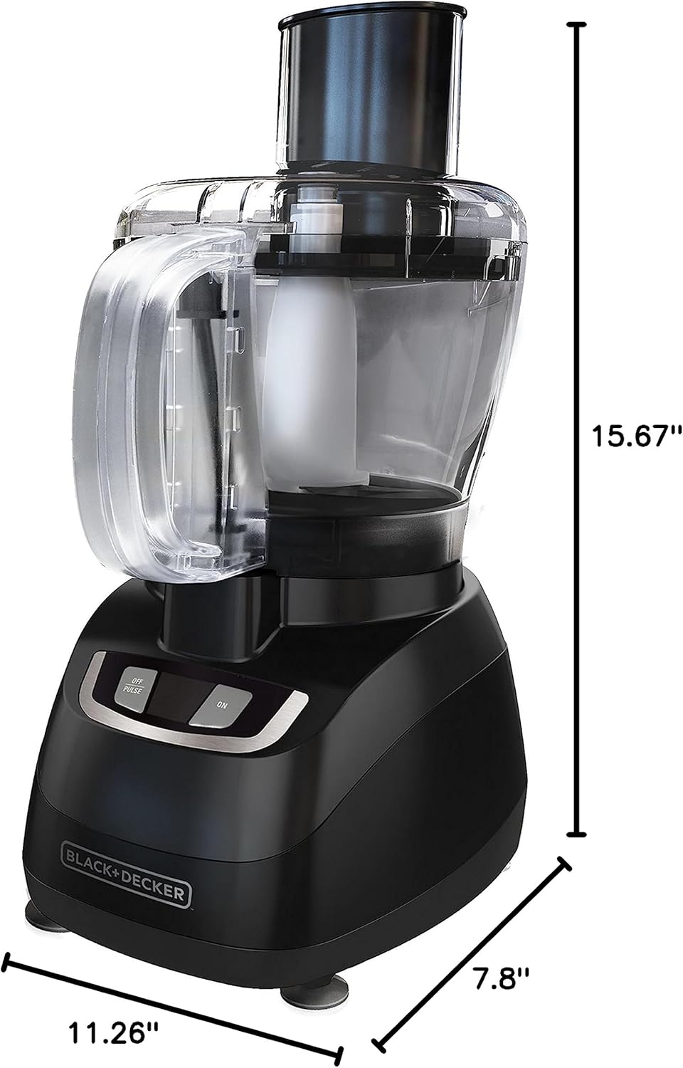 8-Cup Food Processor with Stainless Steel Blade, Black G870