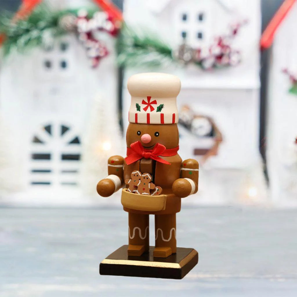 16cm Nutcracker Puppet Gingerbread Man Decor P7784