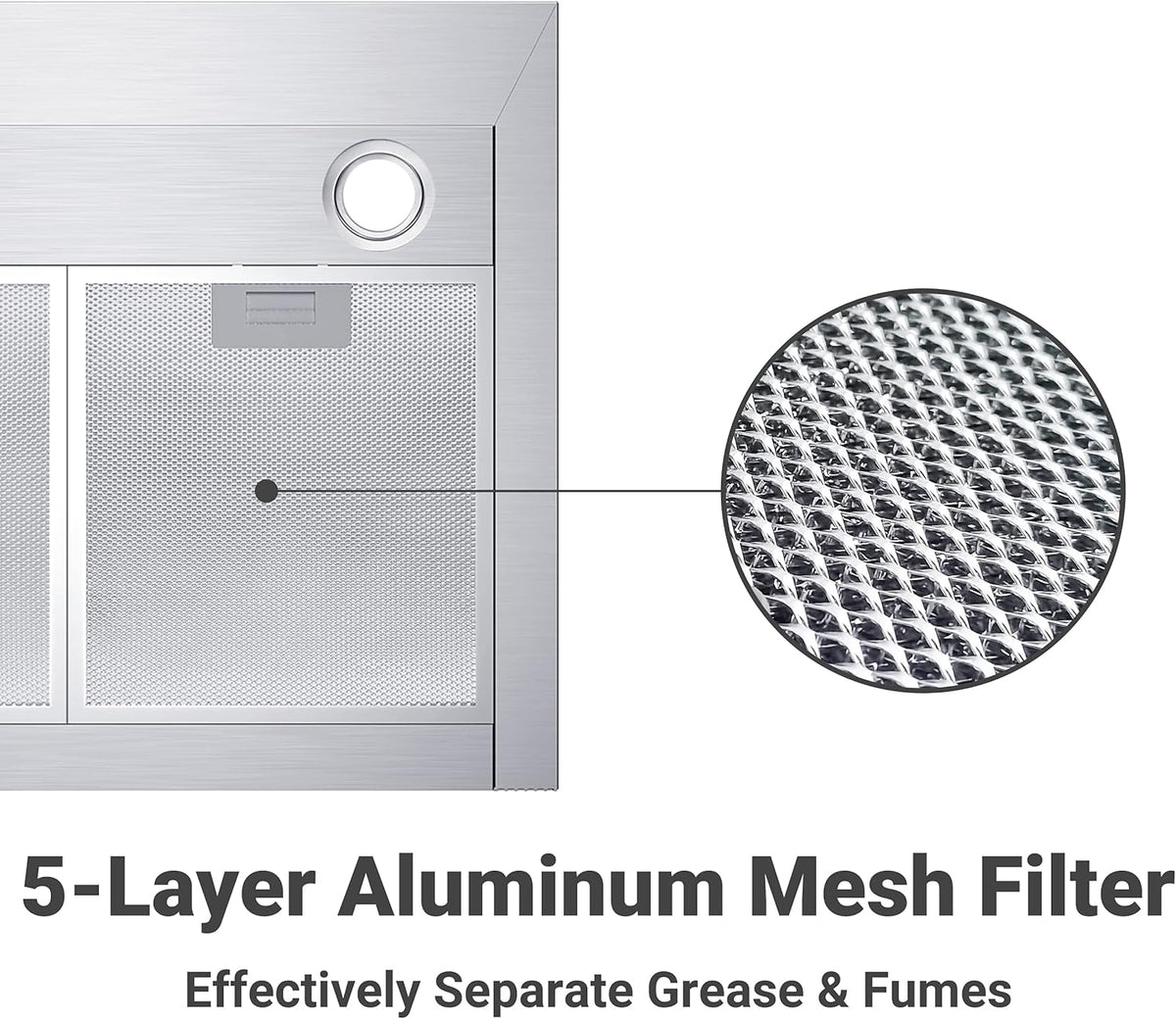 30 inch 450 CFM Convertible Wall Mount Stainless Steel Range Hood H226