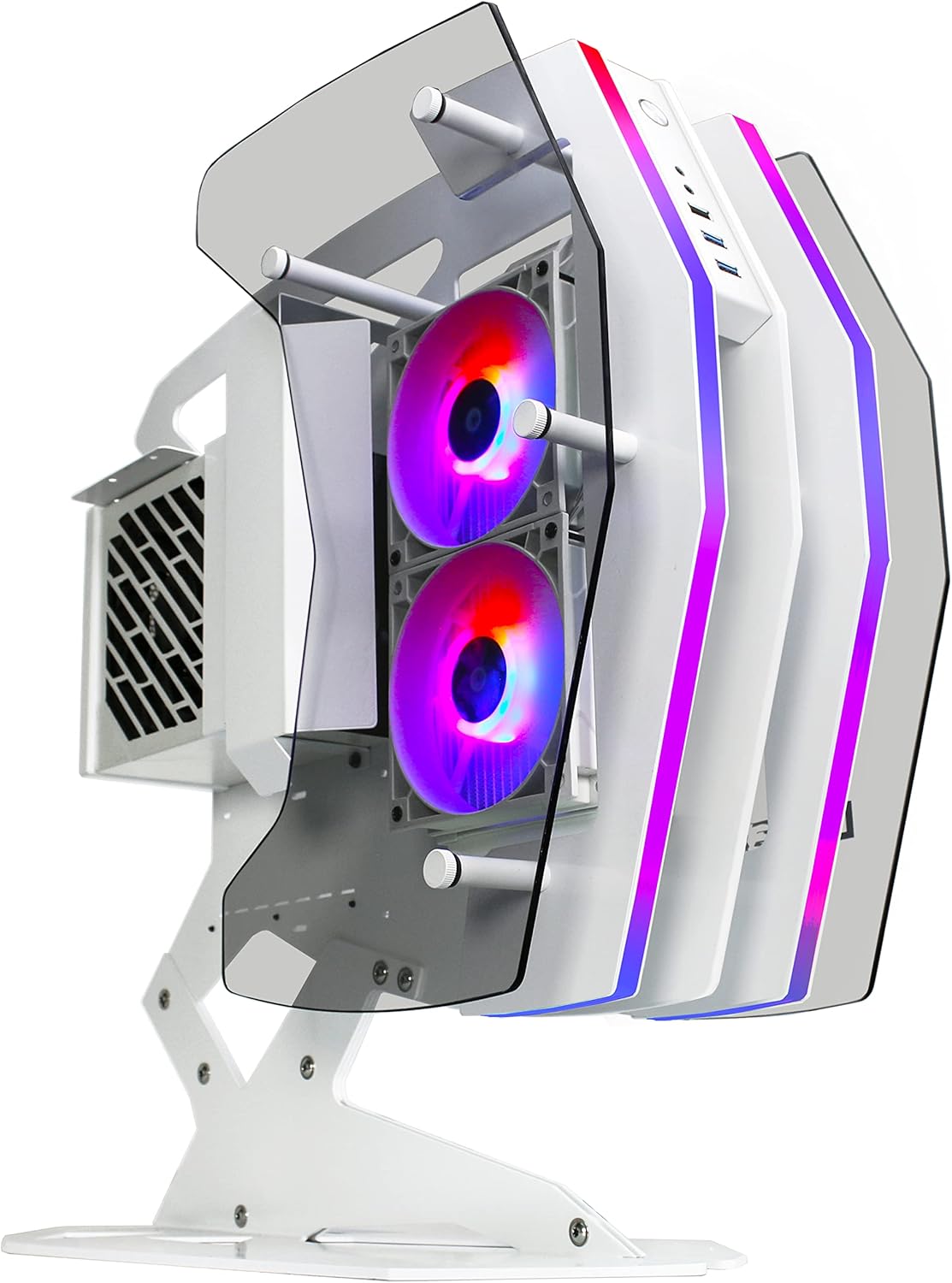 White ATX Mid Tower Gaming Case N170833