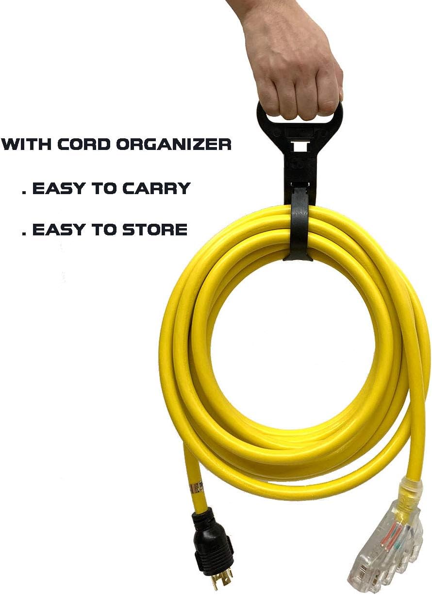 40Ft L14-30P to Four 5-20R 30 Amp Generator Power Cord V93647