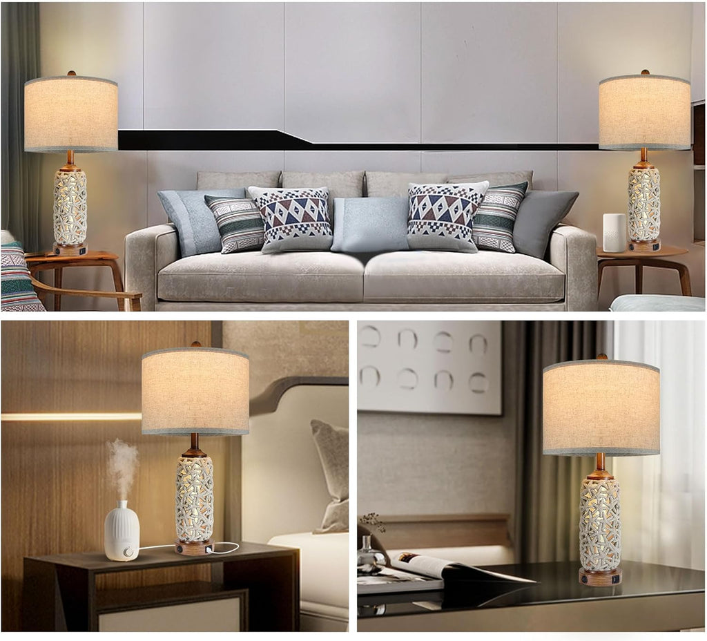 26.5'' Tall Table Lamp with Dual USB Port J7603