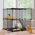 2-Tier Indoor Cat Cage Pet Playpen I303