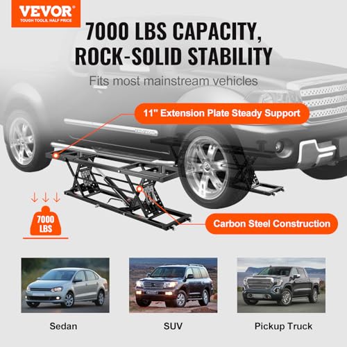 7,000 LBS Capacity Heavy-Duty Carbon Steel Car Lift A29622