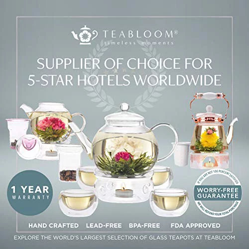 Set of 4 Double Wall Glass Tea Cups K862