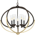 5-60W Antique Bronze Chandelier G755438