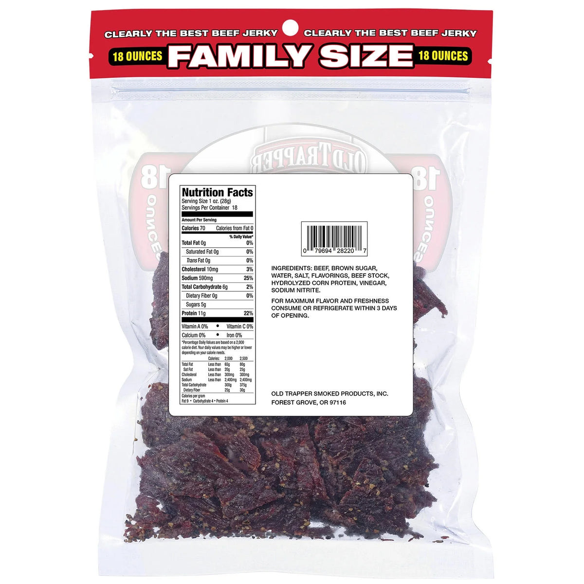 Peppered Beef Jerky (18 Ounce) W642