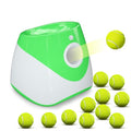 Automatic Dog Ball Thrower Launcher with 12 PCS Tennis Balls, Green M282930