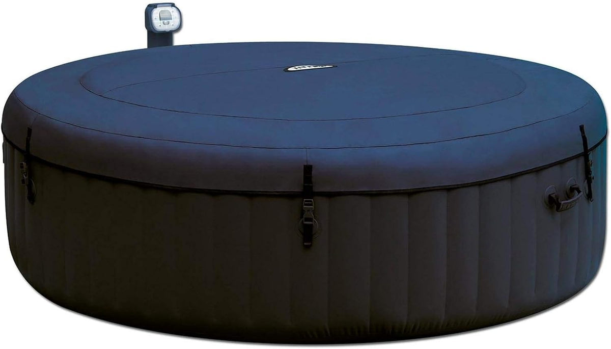 Blue 6 Person Inflatable Portable Heated Round Hot Tub Spa 85-inch x 28-inch V2244