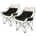 Oversized Heavy Duty Folding Camping Chair with Cup Holders and Carry Bag L4592