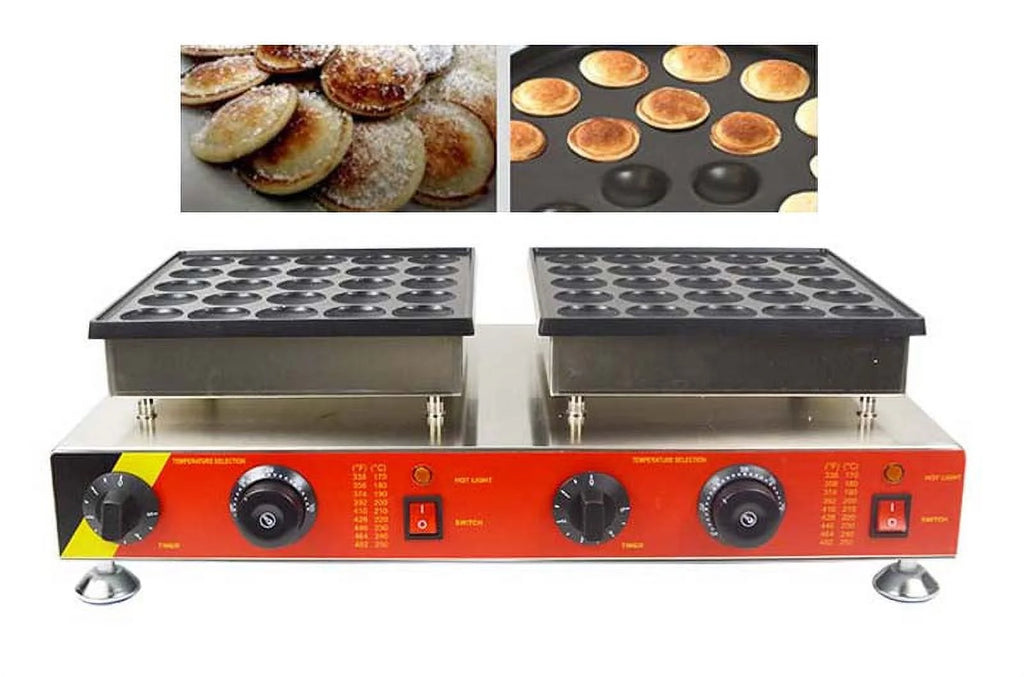 50Holes Commercial Electric Mini Dutch Pancake Waffle Maker T325