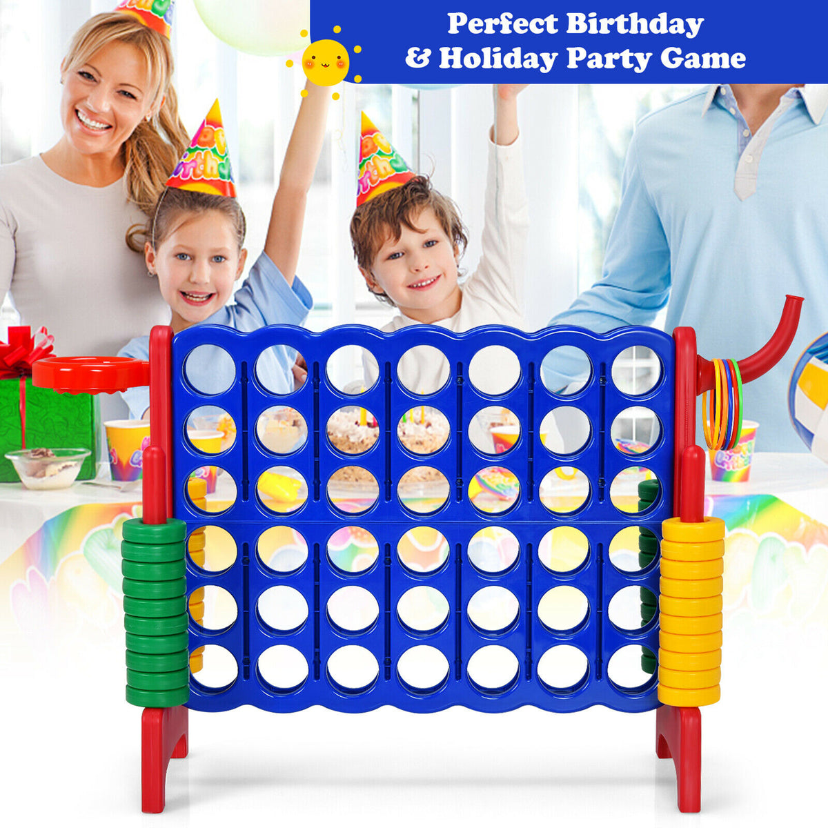 Giant Game Set Basketball Hoop & Ring Game W3148