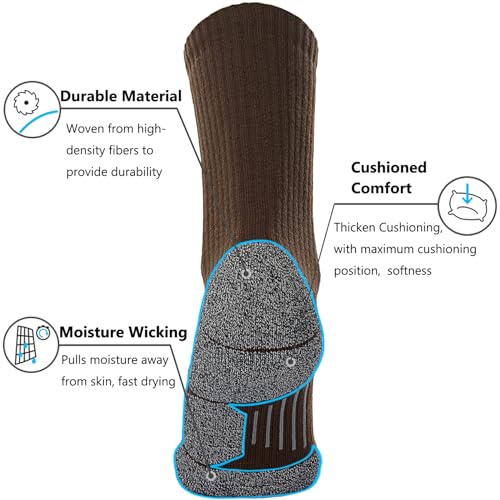 Cushion Moisture Wicking Arch Compression Boot Socks U786281