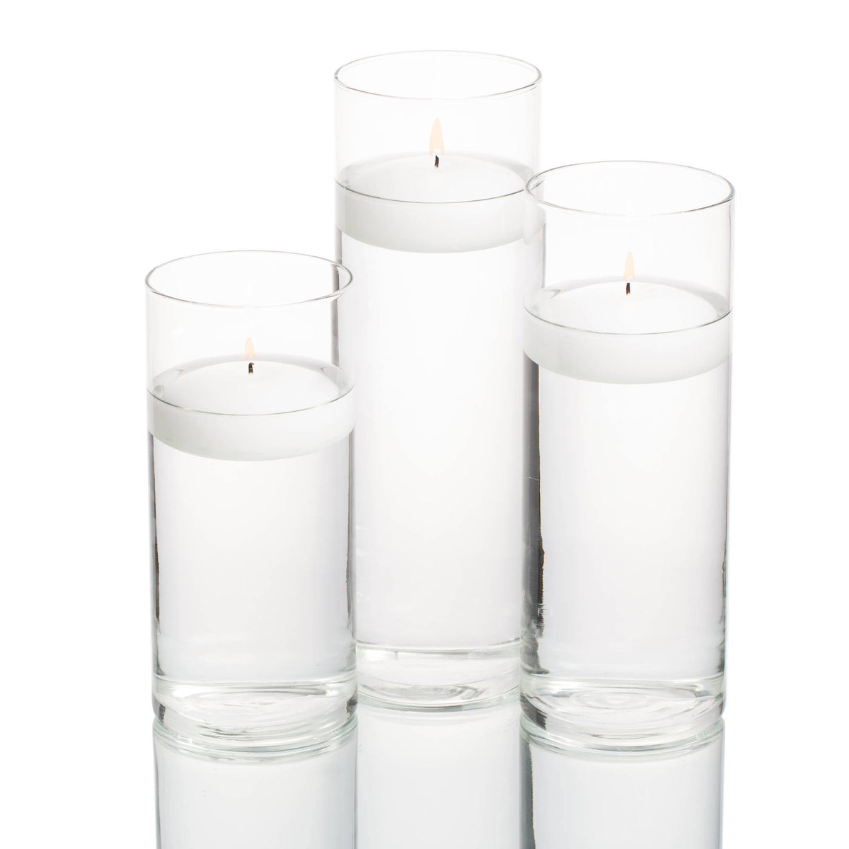 Floating Candles & Cylinder Holders Set of 36 P415