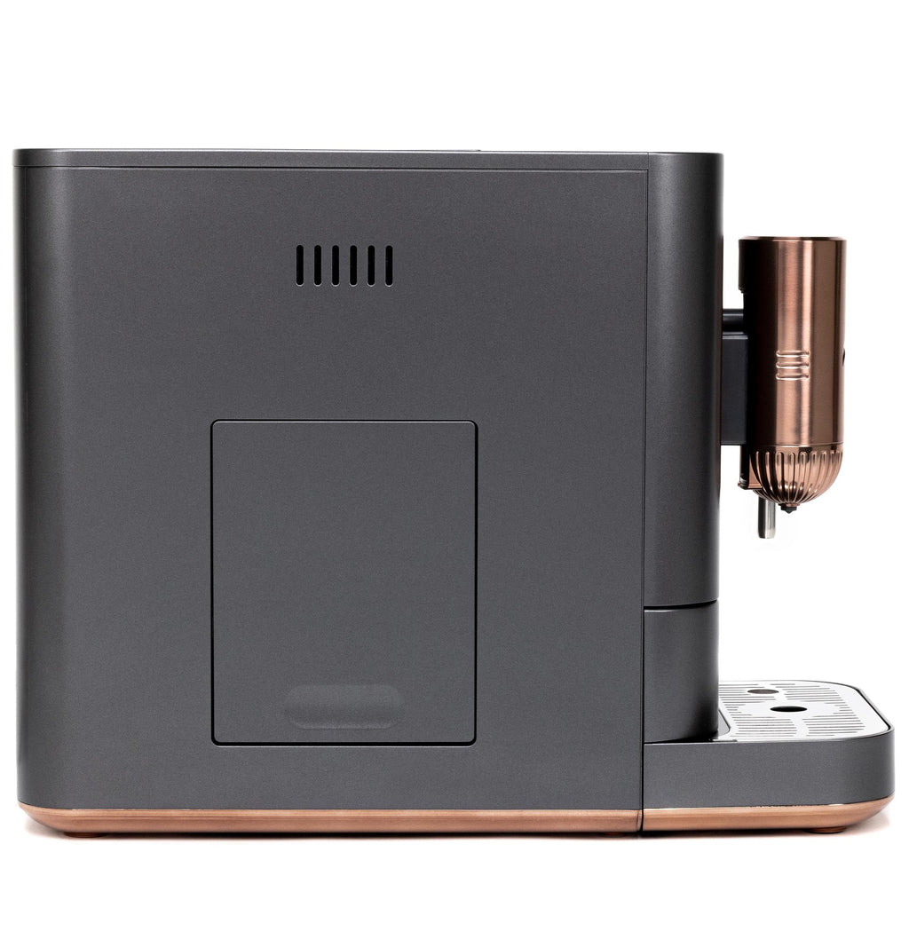 Automatic Espresso Machine with Milk Frother and Bean Grinder, Matte Black, 1.2 Liter F329