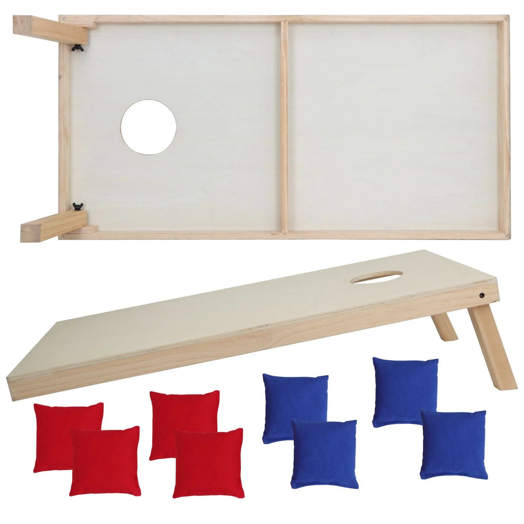 3ft X 2 ft Solid Wood Cornhole Bean Bag Toss Game Set with Carrying Case L895