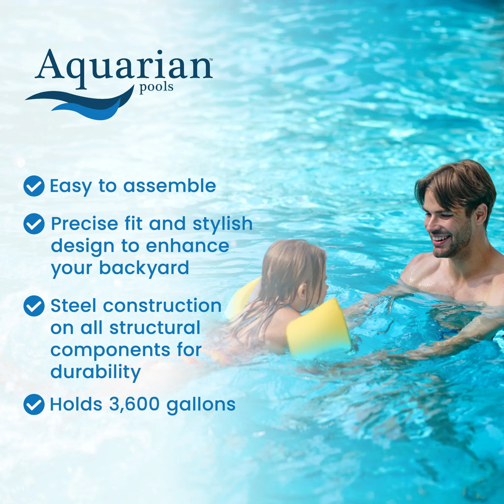 18 Foot by 52 Inch Steel Frame Above Ground Pool G868