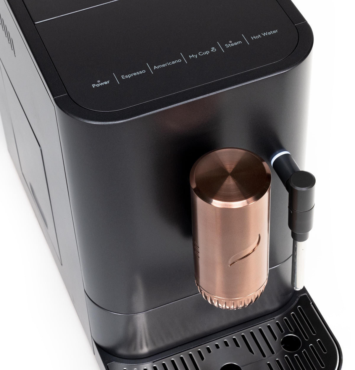 Automatic Espresso Machine with Milk Frother and Bean Grinder, Matte Black, 1.2 Liter F329