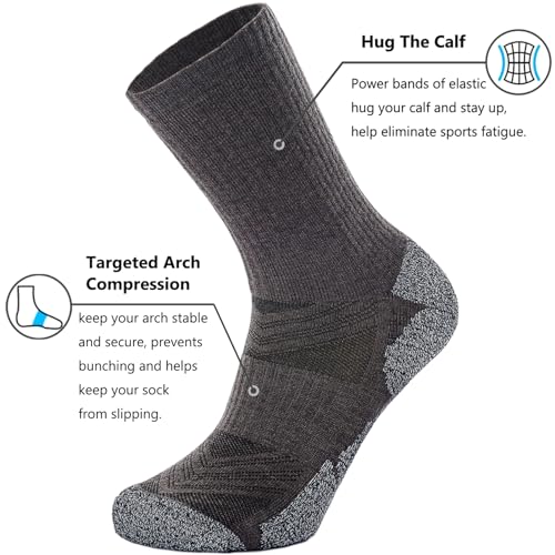 Cushion Moisture Wicking Arch Compression Boot Socks U786281