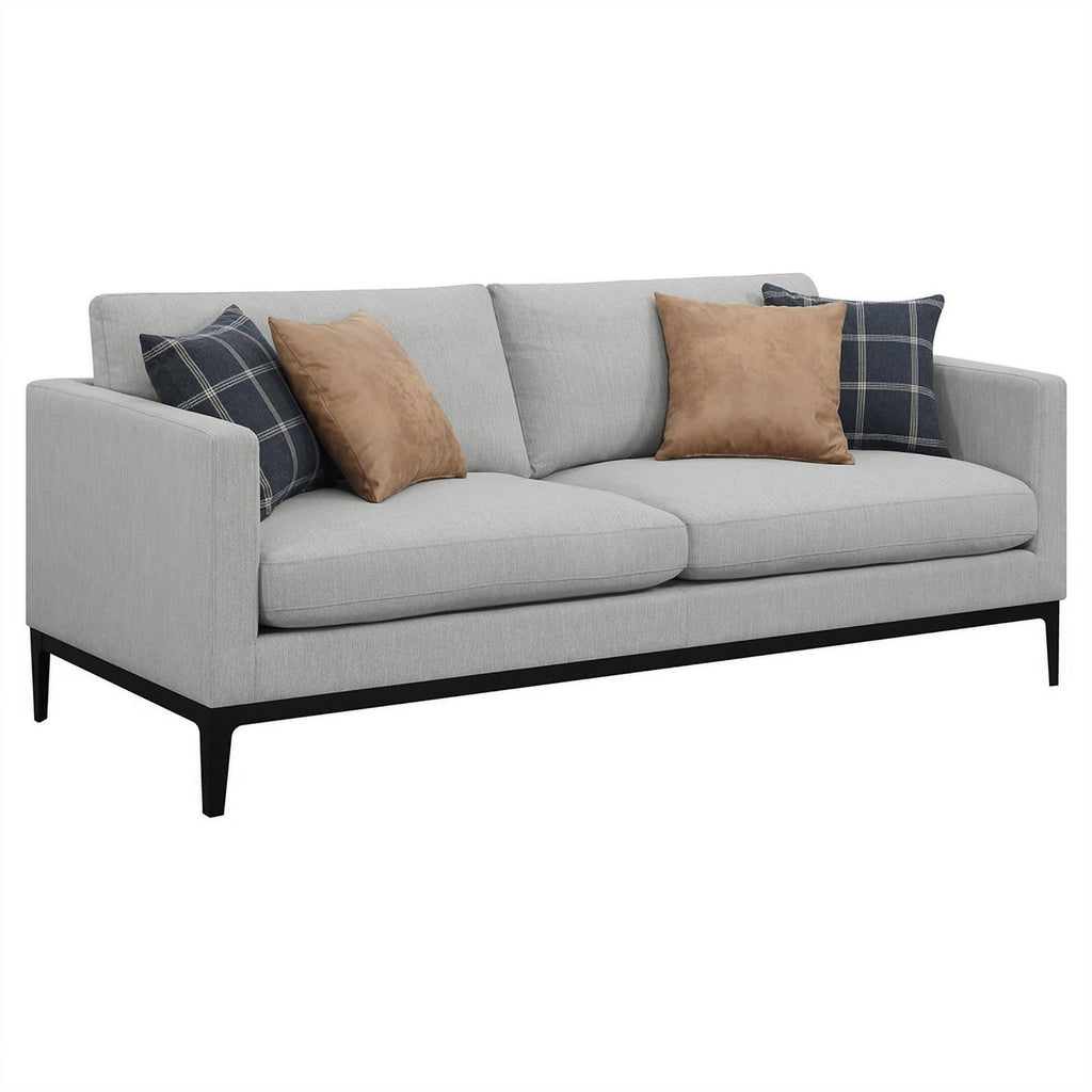 2-piece Fabric Living Room Set in Light Gray L294985