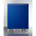 24" Wide 5.1 Cu. Ft. Compact Refrigerator And Freezer Combo - Blue Z1181