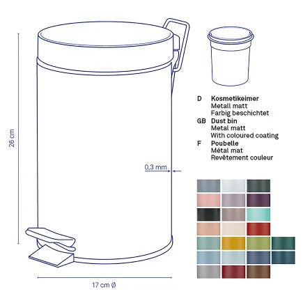 Black Dust Bin G3509
