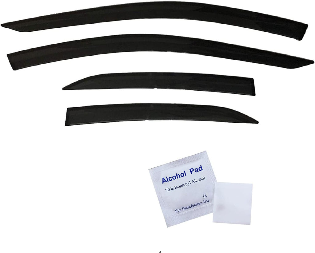 Dark Tinted Side Window Visor Deflectors Pack of 2 V97370