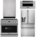 36 Electric Range, Refrigerator, Dishwasher and Microwave P6948