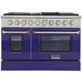 48 Pro-Style Propane Gas Dual Fuel Range with 4 Burners in Blue Z58334