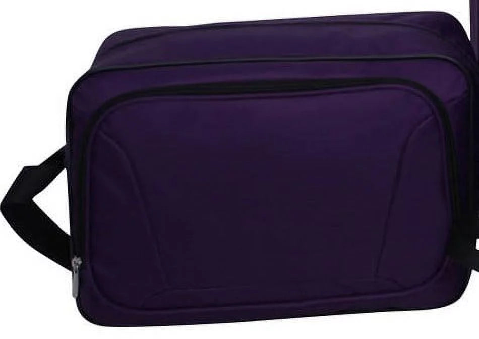 Purple Polyester Softside Luggage Set, 5 Piece Set K37923