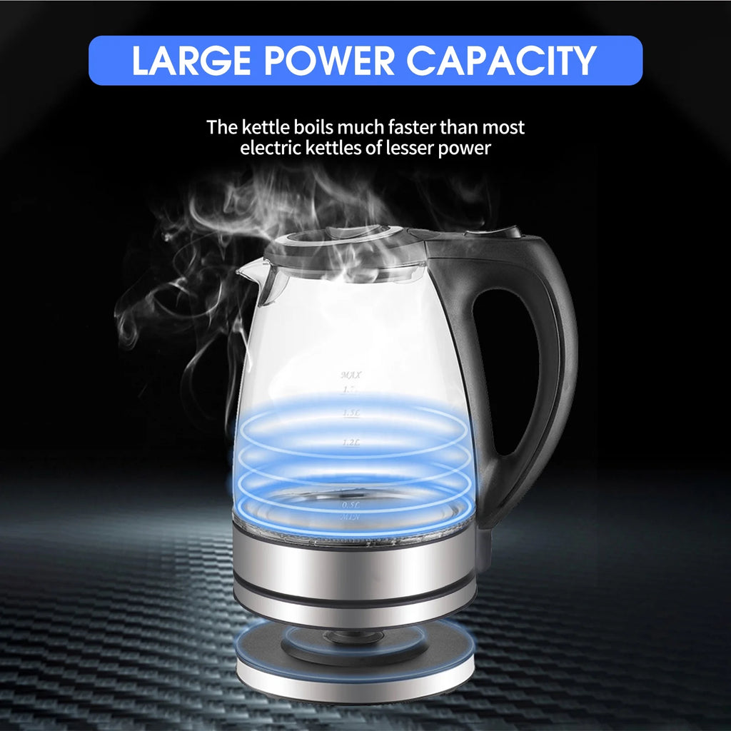 Electric Kettle 1.7L Glass with Auto Shut-Off N8704