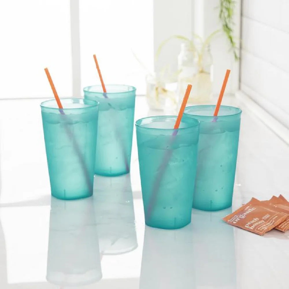 Set of 4 Plastic Tumblers 20 Ounce G12834
