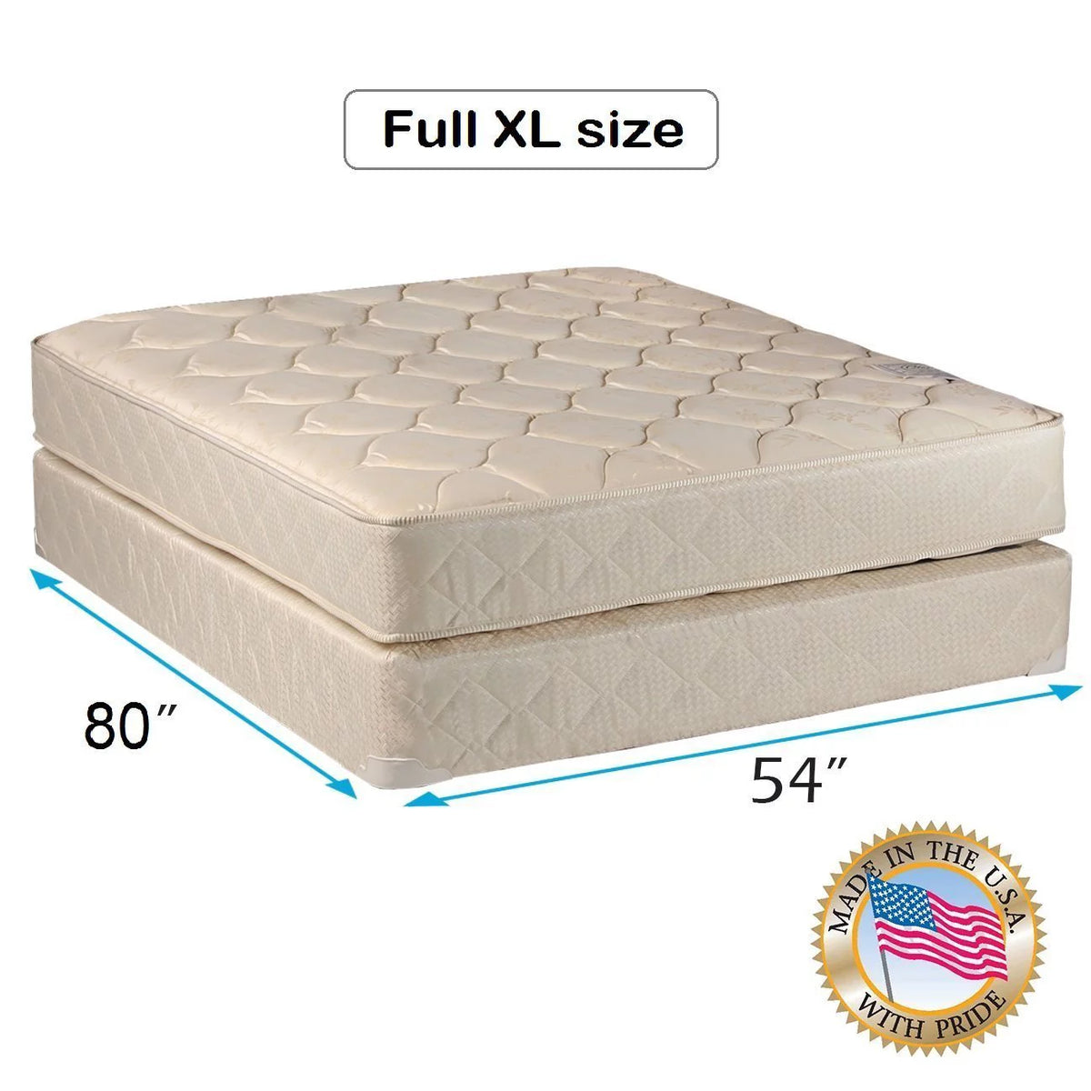 Full XL Mattress and Box Spring Set X750258