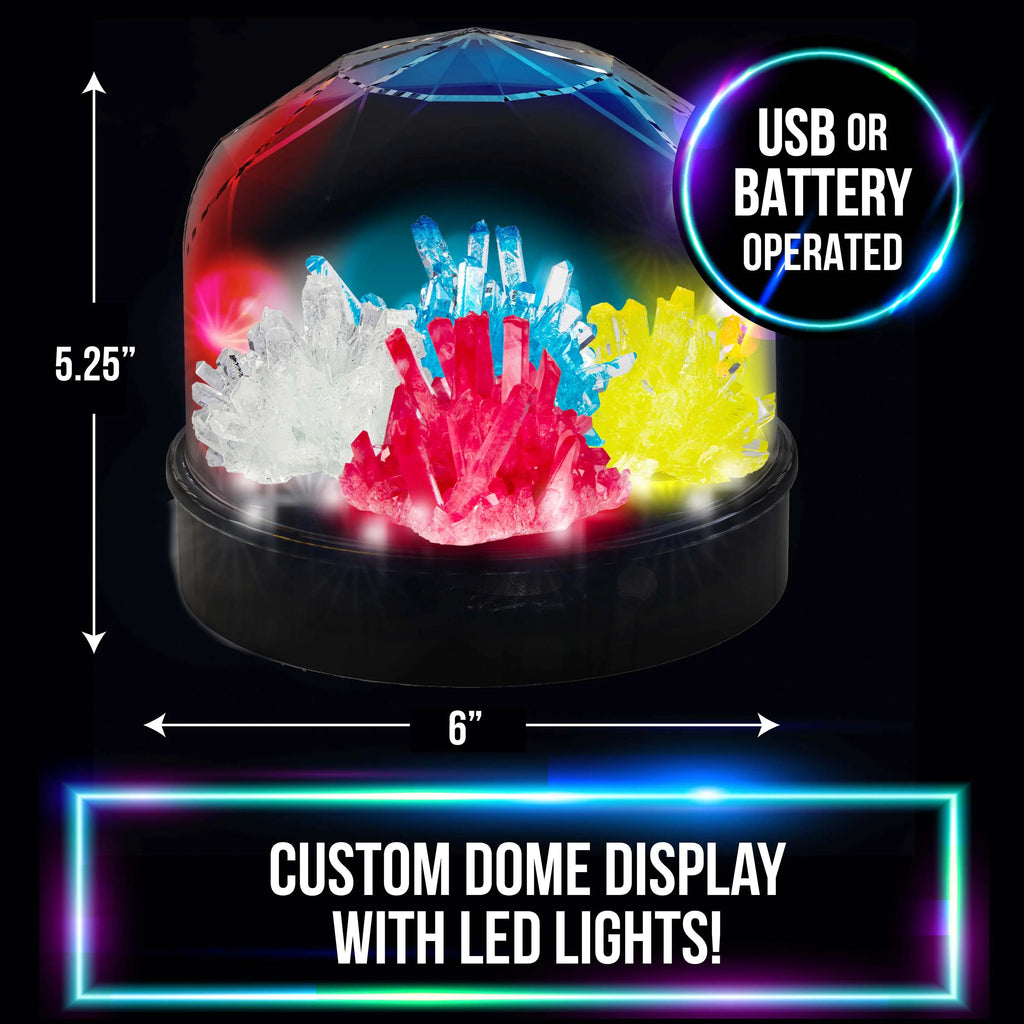 Crystal Growing Science Set with Light Up Display Dome K37711